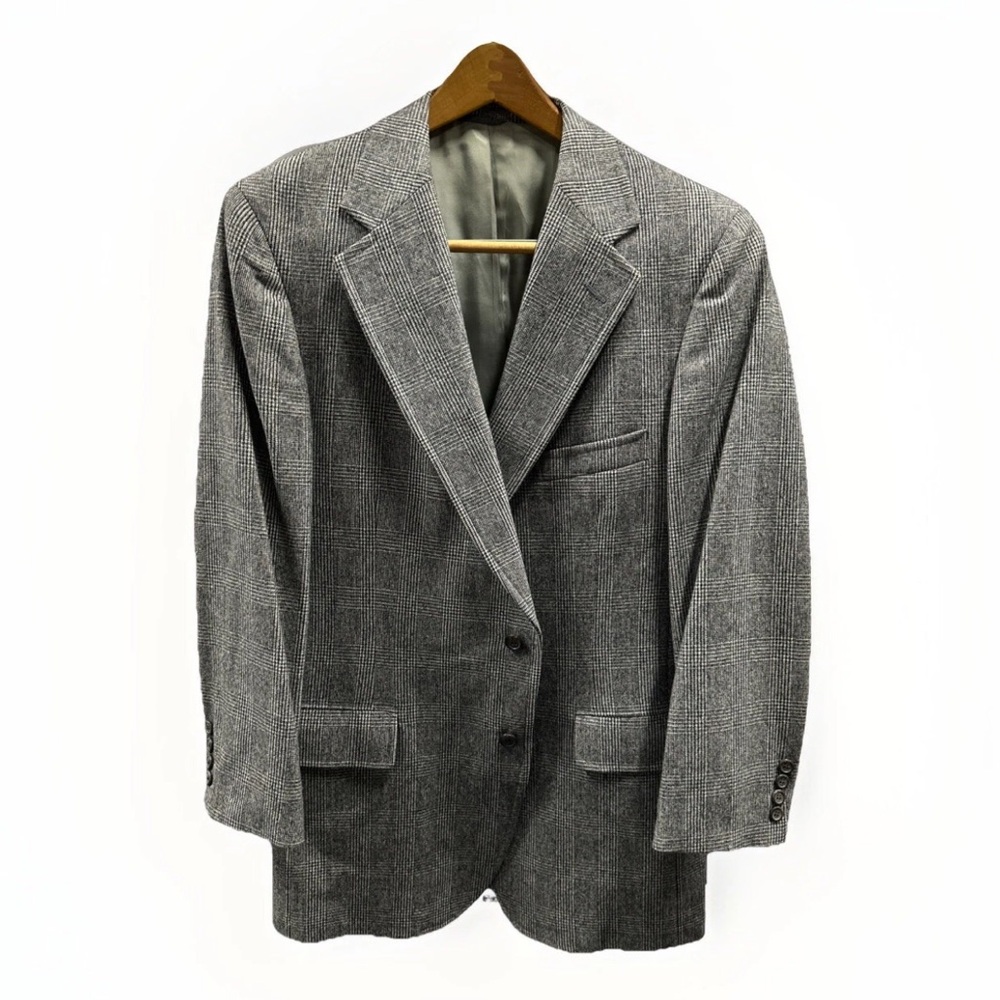 Vintage‎ Ralph Lauren Polo University Size 40R Plaid Wool Blazer Sport Coat